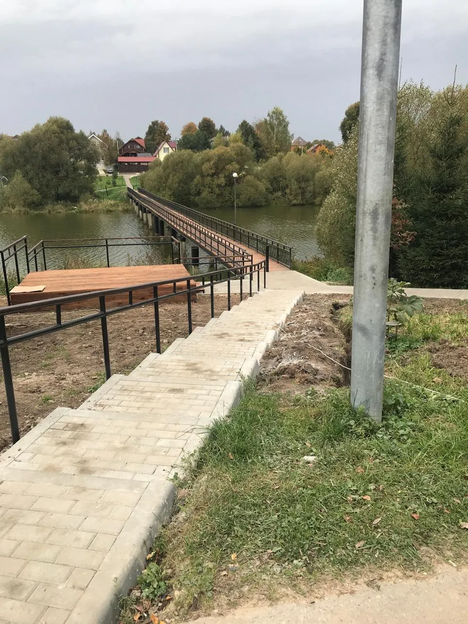 Пешеходный мост в Щапово (результат)